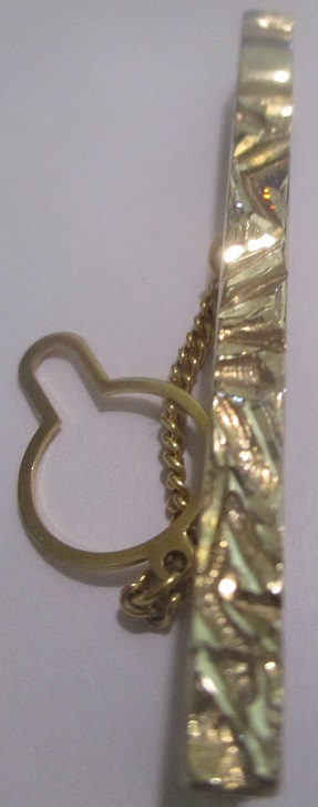 M814M Tie pin in 14k gold and steel takst.valuation N.kr 4000